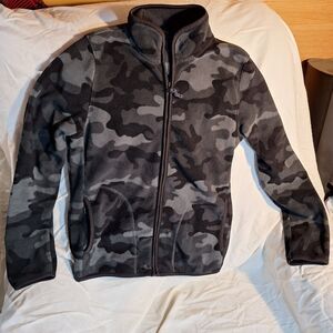 Uniqlo Youth 6 Fleece Camo Full Zip Jacket